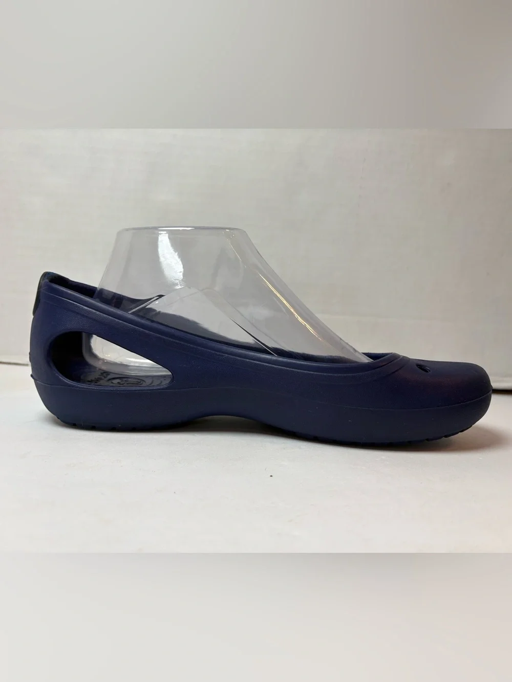 Crocs Kadee Blue Classic Slip-on Ballet Flats Cutout Size 9